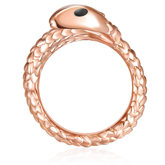 Ring roségold verziert mit Kristallen von Swarovski® weiß