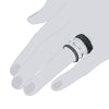 3er Set Ringe verziert mit Kristallen von Swarovski® weiß