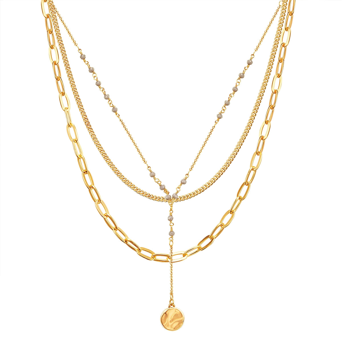 10K Gelbgold 3mm Seilkette Laser Diamantschliff Halskette Herren Damen