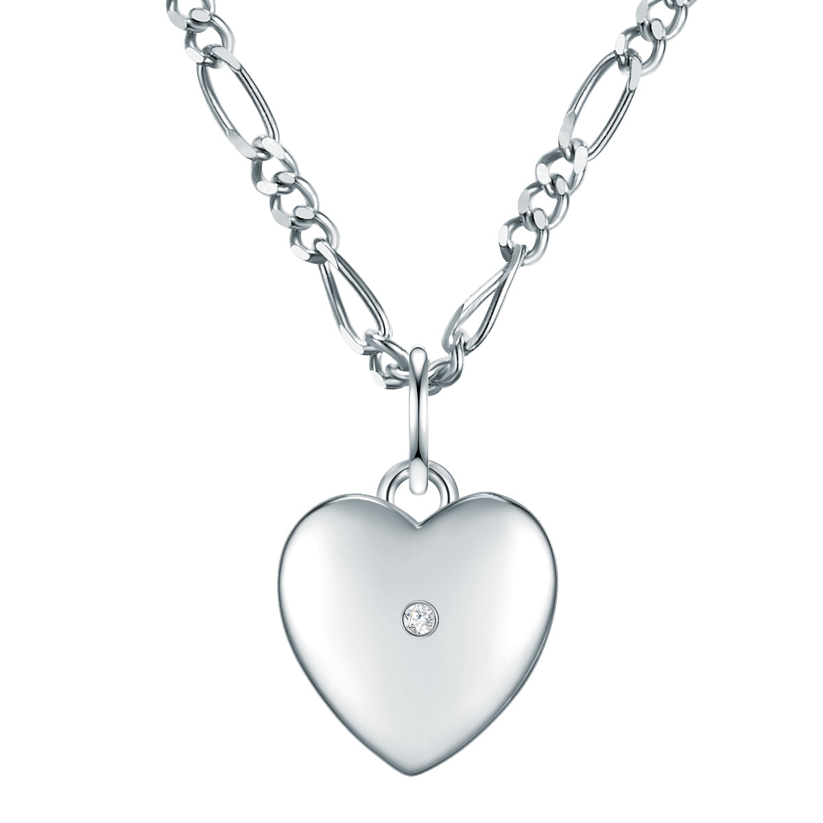Kette mit Anhänger Sterling Silber Diamant weiß