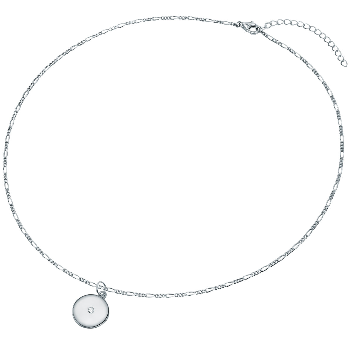 Kette mit Anhänger Sterling Silber Diamant weiß