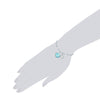 Armband verziert mit Kristallen von Swarovski® weiß Glas weiß