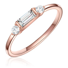  Ring roségold verziert mit Kristallen von Swarovski® weiß