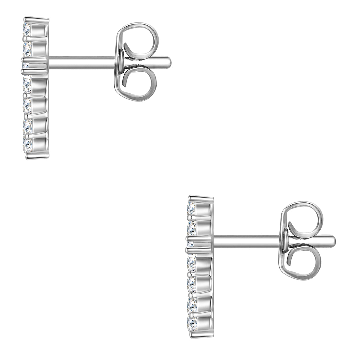 Ohrstecker Zirkonia weiß