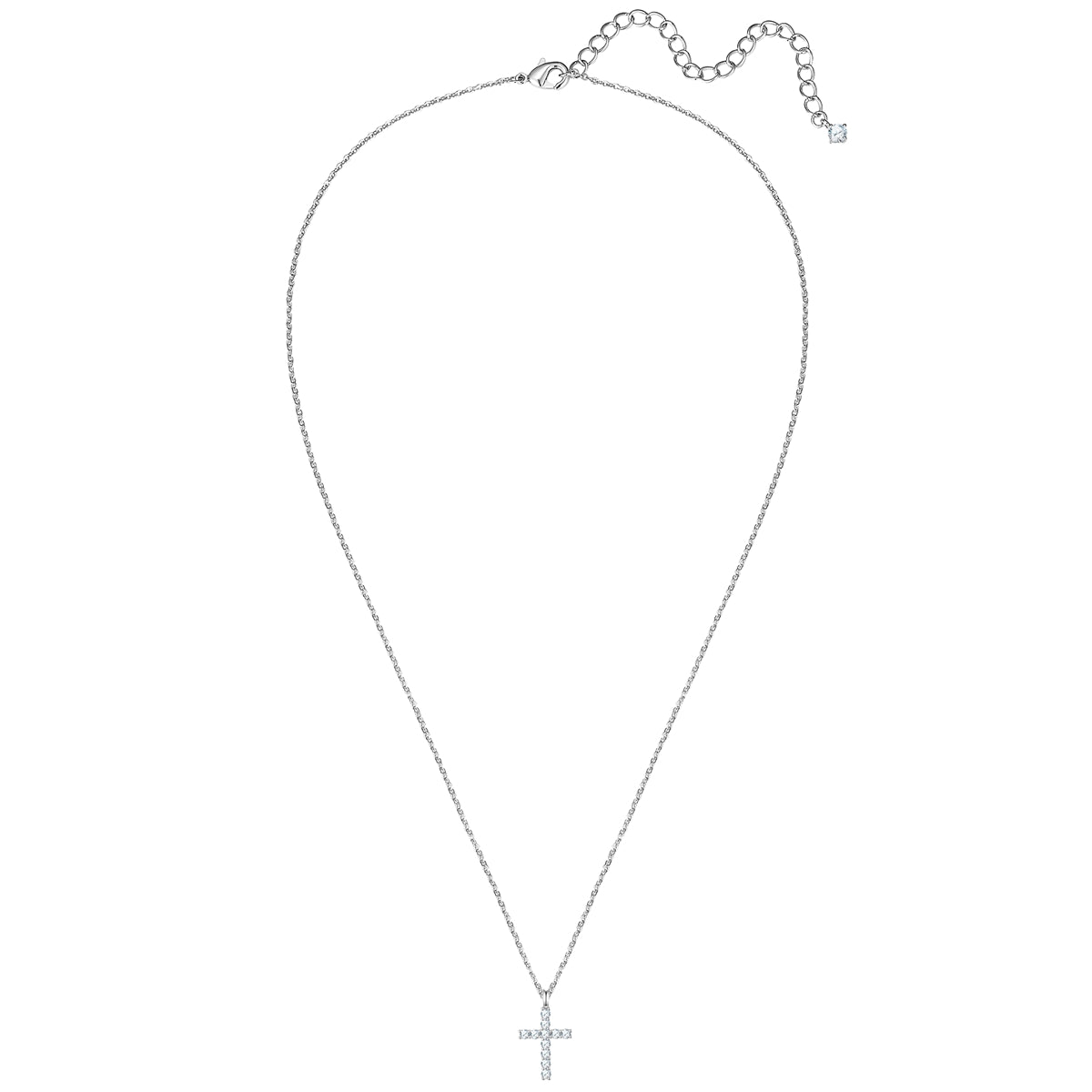 Kette mit Anhänger Zirkonia weiß