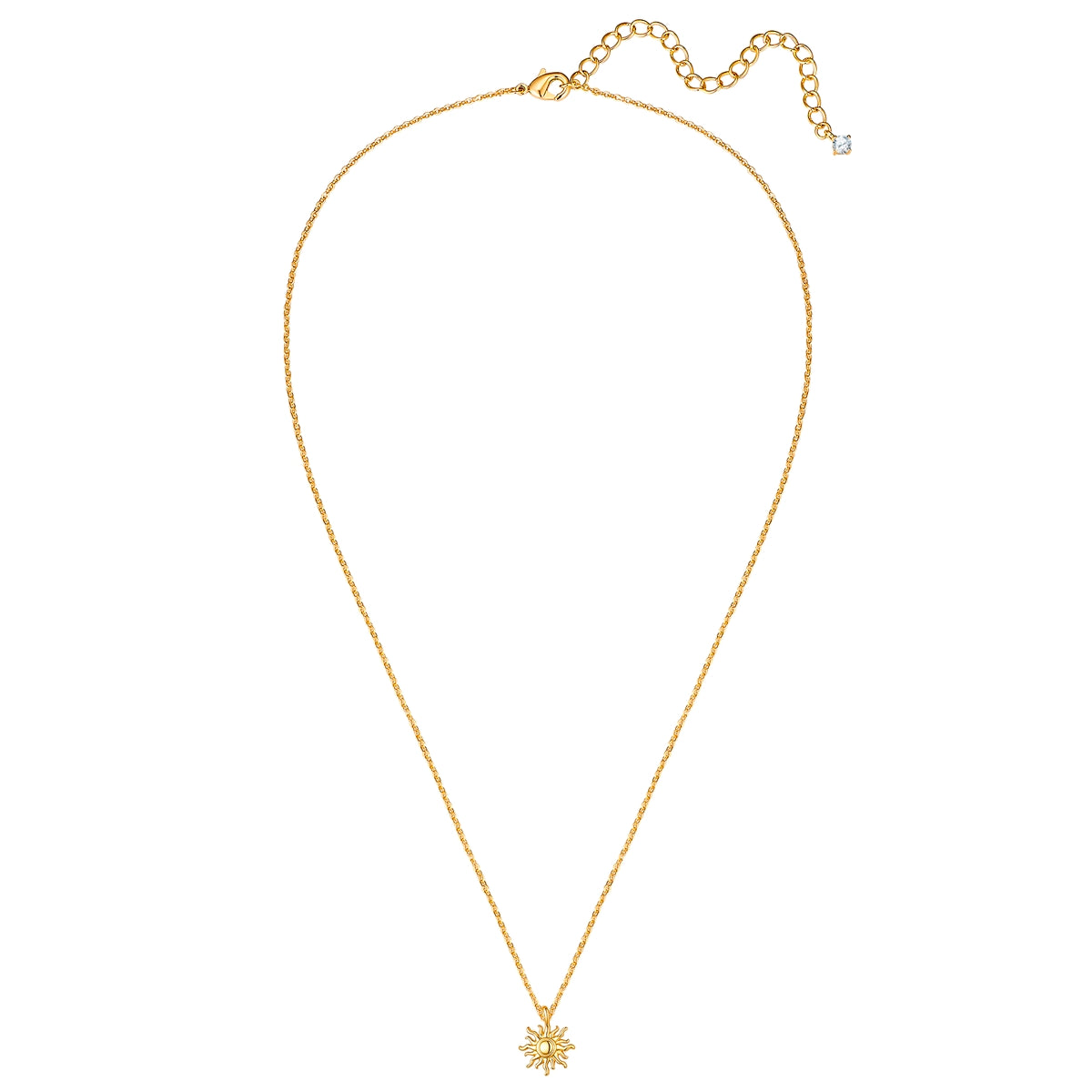 Kette mit Anhänger gelbgold Zirkonia weiß