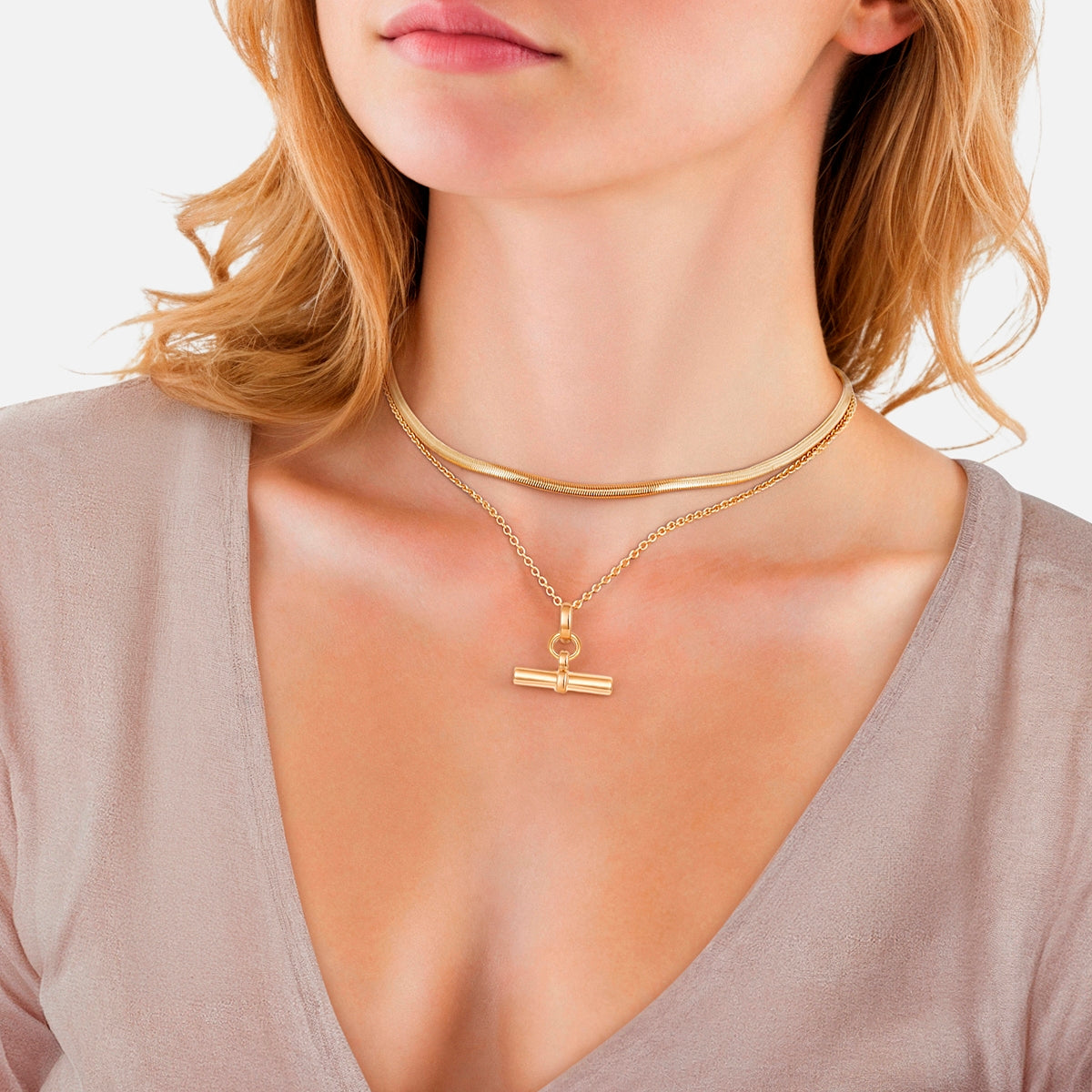 Kette mit Anhänger gelbgold