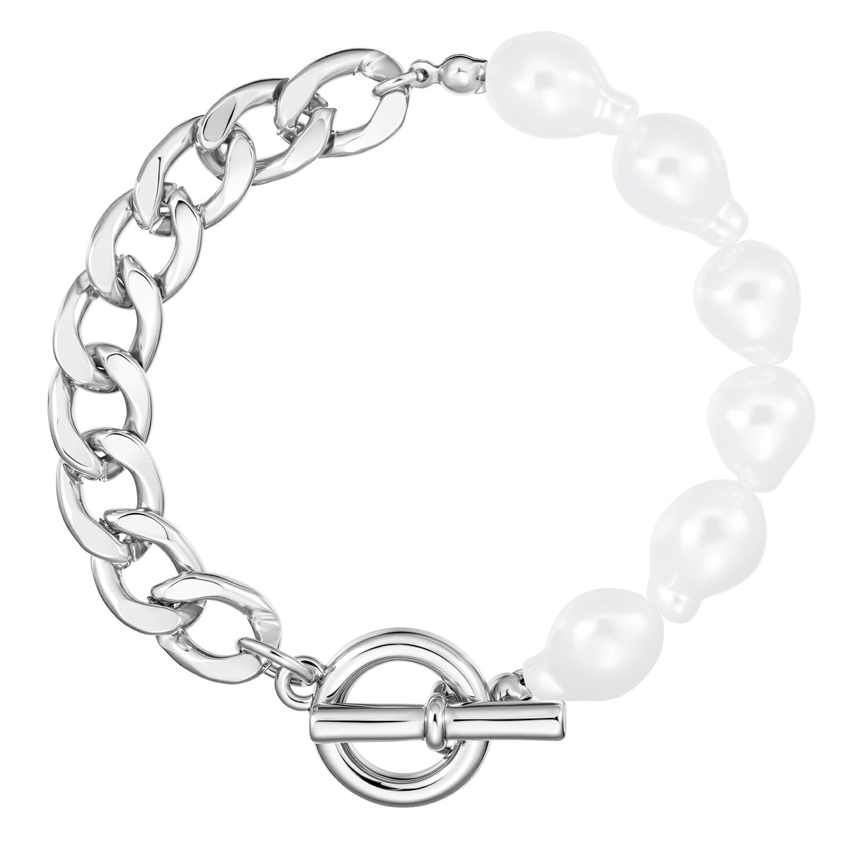 Armband Perle (synth.) weiß