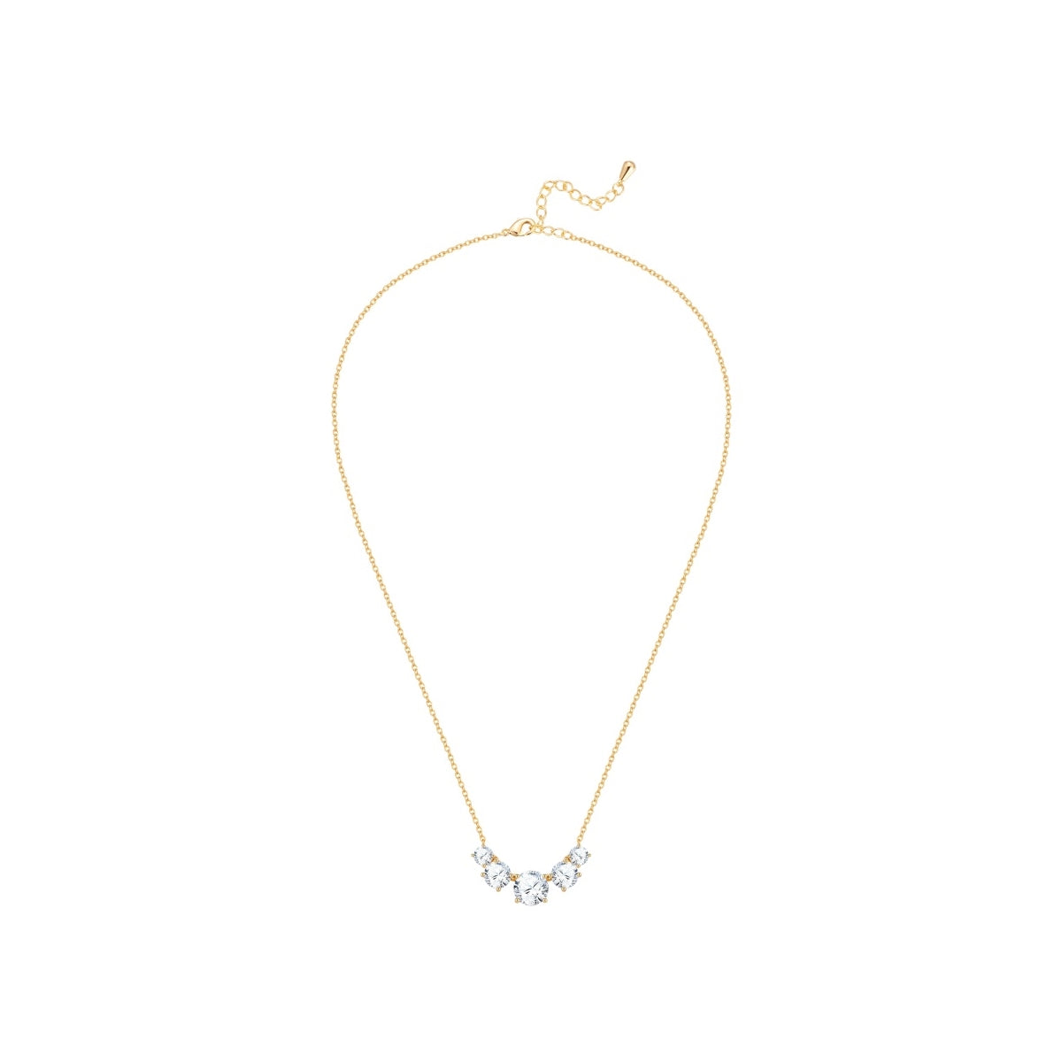 Kette mit Anhänger gelbgold Zirkonia weiß