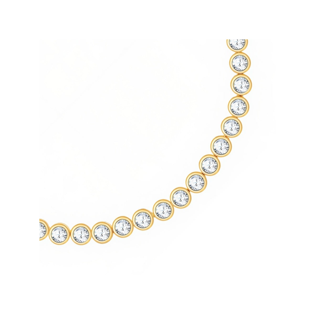Armband gelbgold Zirkonia weiß