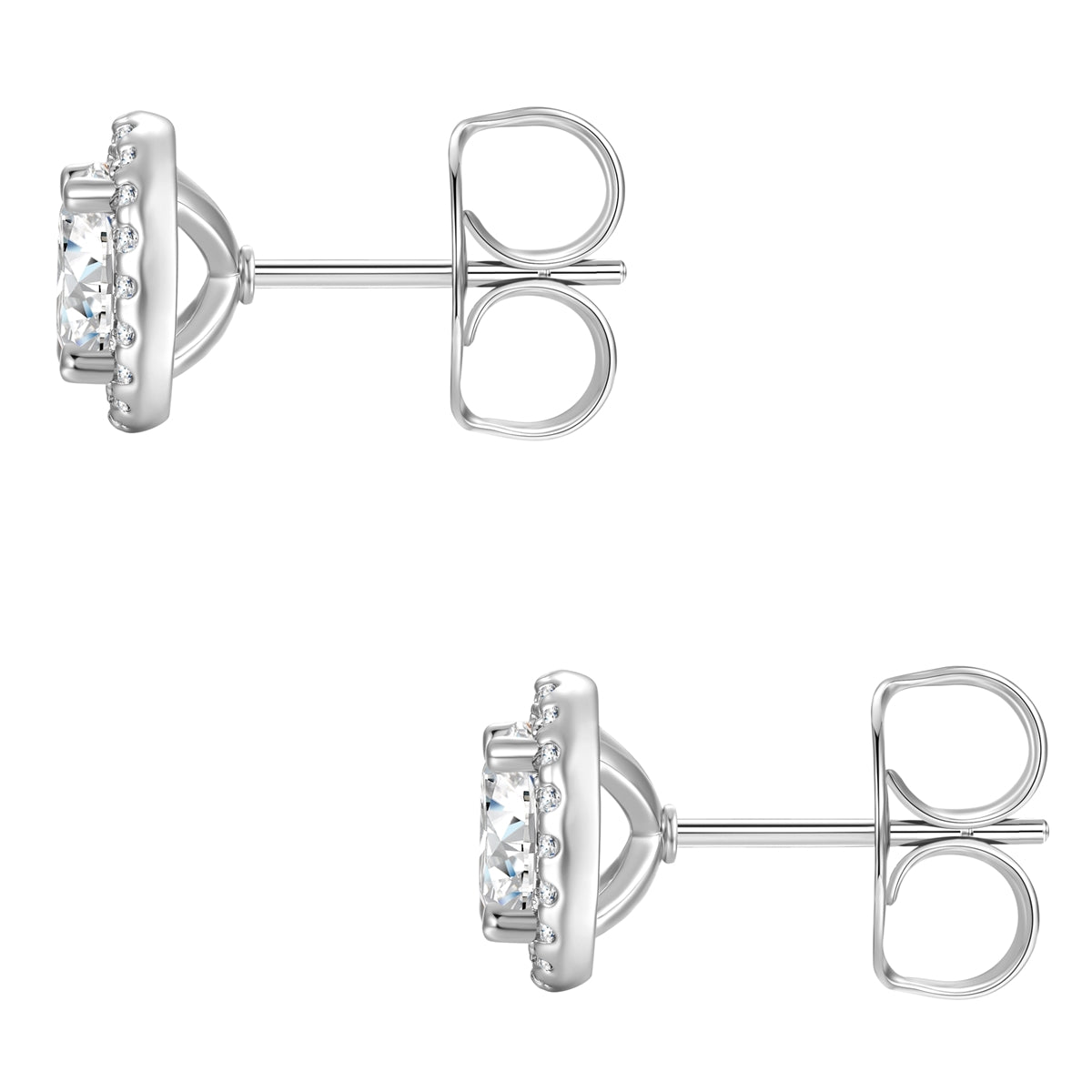 Ohrstecker Zirkonia weiß