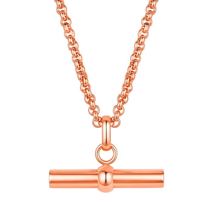 Kette mit Anhänger Edelstahl roségold