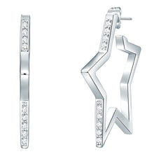  Ohrstecker verziert mit Kristallen von Swarovski® weiß