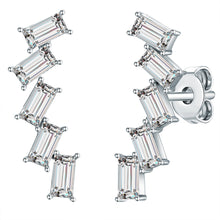 Ohrstecker verziert mit Kristallen von Swarovski® weiß