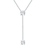 Kette verziert mit Kristallen von Swarovski® weiß