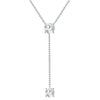 Kette verziert mit Kristallen von Swarovski® weiß
