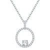 Kette mit Anhänger verziert mit Kristallen von Swarovski® weiß