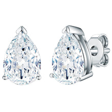  Ohrstecker verziert mit Kristallen von Swarovski® weiß