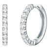 Creolen verziert mit Kristallen von Swarovski® weiß