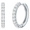 Creolen verziert mit Kristallen von Swarovski® weiß