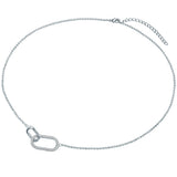 Kette mit Anhänger verziert mit Kristallen von Swarovski® weiß