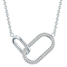  Kette mit Anhänger verziert mit Kristallen von Swarovski® weiß