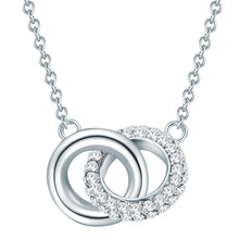  Kette mit Anhänger verziert mit Kristallen von Swarovski® weiß