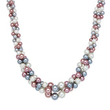 Kette Muschelkernperle multicolor