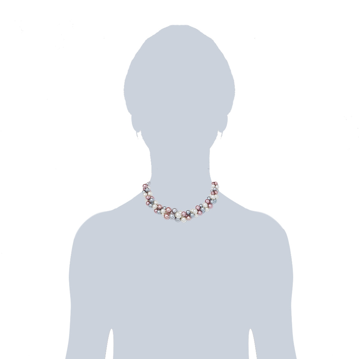 Kette Muschelkernperle multicolor