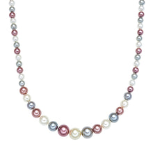  Kette Muschelkernperle multicolor