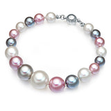 Armband Muschelkernperle multicolor