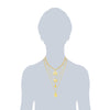 Kette gelbgold Muschelkernperle weiß