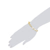 Armband gelbgold Süßwasser-Zuchtperle weiß