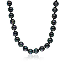  Kette Muschelkernperle anthrazit