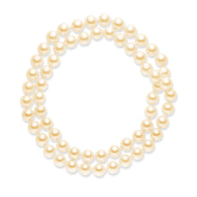  Kette Muschelkernperle apricot