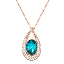  Kette roségold Glas weiß türkis