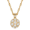 Kette gelbgold verziert mit Kristallen von Swarovski® weiß