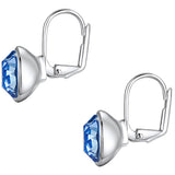 Ohrhänger verziert mit Kristallen von Swarovski® blau