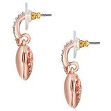 Ohrhänger bicolor verziert mit Kristallen von Swarovski® weiß