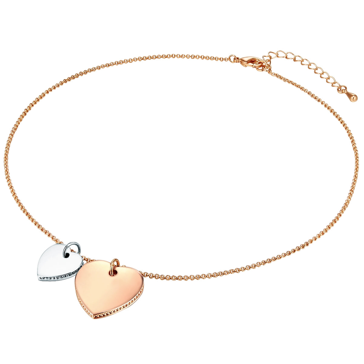 Kette mit Anhänger bicolor