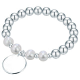 Armband Süßwasser-Zuchtperlen weiß