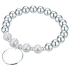 Armband Süßwasser-Zuchtperlen weiß
