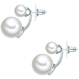 Ohrstecker Muschelkernperle weiß