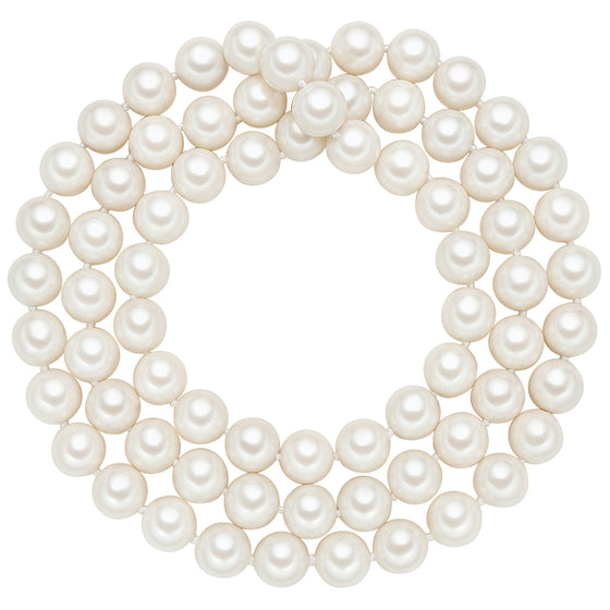 Kette Muschelkernperle weiß