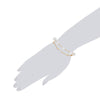 Armband gelbgold Muschelkernperle weiß
