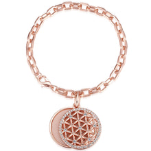  Armband roségold verziert mit Kristallen von Swarovski® weiß