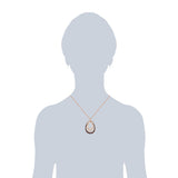 Kette mit Anhänger roségold verziert mit Kristallen von Swarovski®