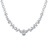 Kette verziert mit Kristallen von Swarovski® weiß