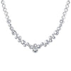 Kette verziert mit Kristallen von Swarovski® weiß