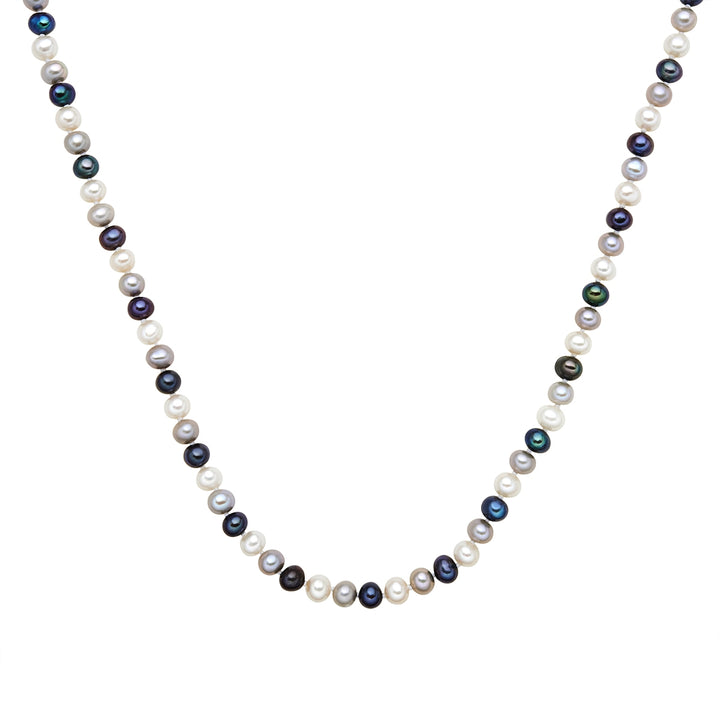 Kette Süßwasser-Zuchtperle multicolor